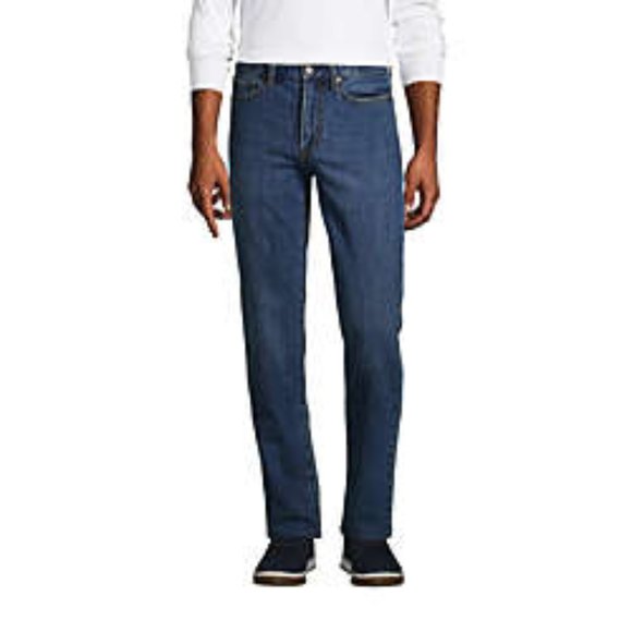 Lands' End Jeans Lands End Mens Traditional 5 Pocket Denim Jeans